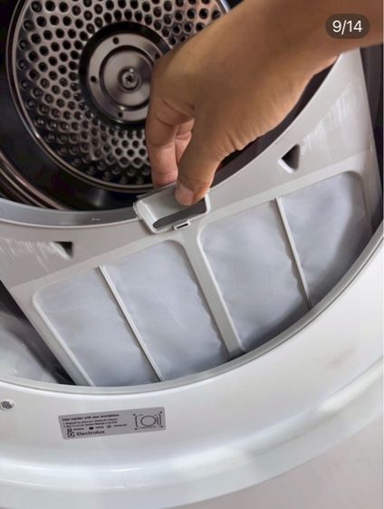 🔥Electrolux  EDV 705HQWA เครื่องอบผ้าขนาด 7 กิโล สภาพโดยรวมยังดีค่ะใช้งานปกติเลยมีร่องรอยการใช้งานเดิมมา รูปที่ 9