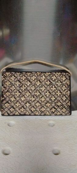 กระเป๋าคลัชปักดิ้นทองอินเดีย