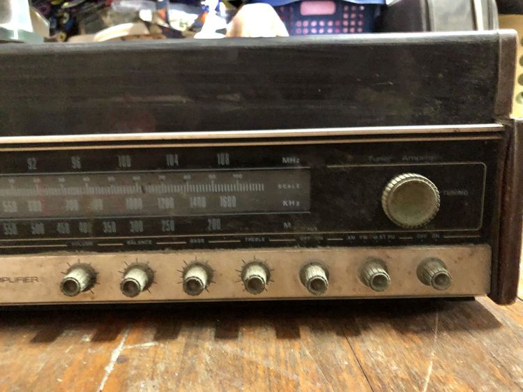 เครื่องเล่นแผ่นเสียงและวิทยุ ธานินทร์ Tanin TPR 2200 AM FM Stereo สภาพเก่าต้องซ่อม รูปที่ 7