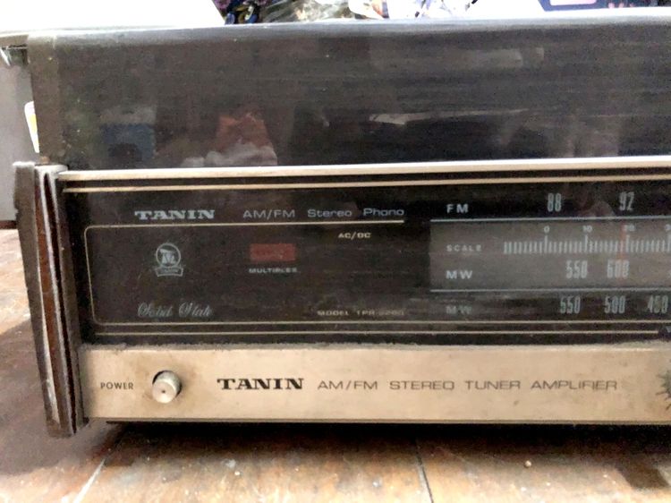 เครื่องเล่นแผ่นเสียงและวิทยุ ธานินทร์ Tanin TPR 2200 AM FM Stereo สภาพเก่าต้องซ่อม รูปที่ 6
