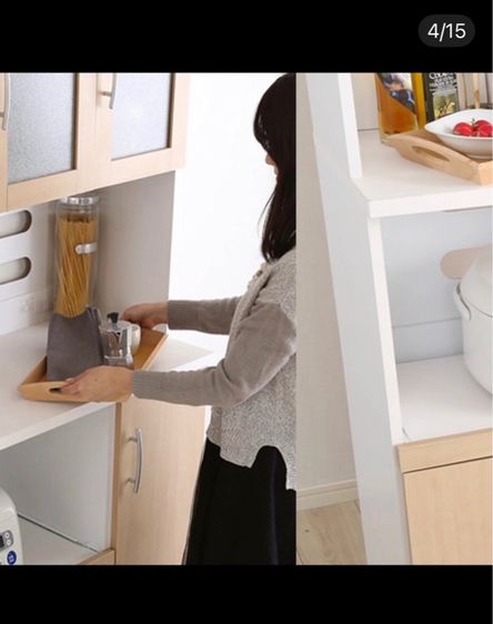 🔥🇯🇵 ตู้เก็บของอเนกประสงค์วัสดุดีแข็งแรงน่าใช้แนะนำเลยค่ะสภาพโดยรวมยังดีมากอาจมีร่องรอยการใช้งานเดิมมาบ้าง  รูปที่ 4