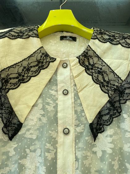 ชาแนล เสื้อแขนสั้น เนื้อผ้าลูกไม้ฝรั่งเศส  รูปที่ 11