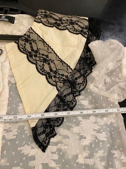 ชาแนล เสื้อแขนสั้น เนื้อผ้าลูกไม้ฝรั่งเศส  รูปที่ 5