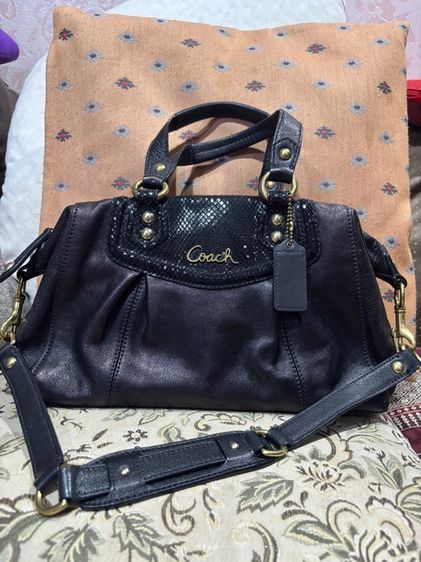 กระเป๋าcoach สีดำหนัง รูปที่ 4