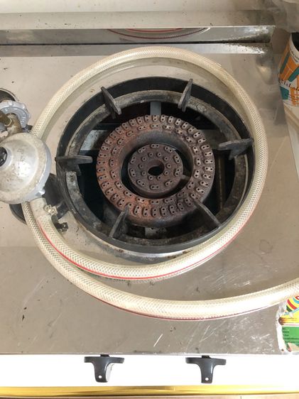 เตาแก๊สตั้งพื้น MEX รุ่น PSG561X ขายรวมหัวปรับแรงดันต่ำ มีเกจวัดความดัน และระบบตัดแก๊สอัตโนมัติเมื่อแก๊สรั่ว และสายแก๊ส รูปที่ 2