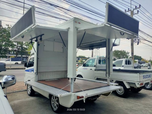 Suzuki Carry 2021 1.5 Pickup เบนซิน ไม่ติดแก๊ส เกียร์ธรรมดา ขาว รูปที่ 2