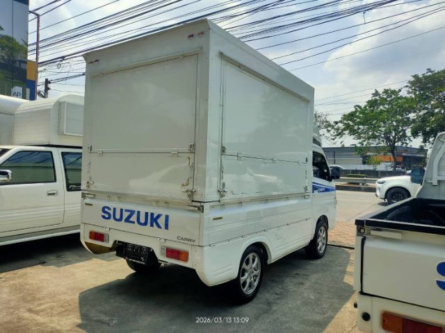 Suzuki Carry 2021 1.5 Pickup เบนซิน ไม่ติดแก๊ส เกียร์ธรรมดา ขาว รูปที่ 3