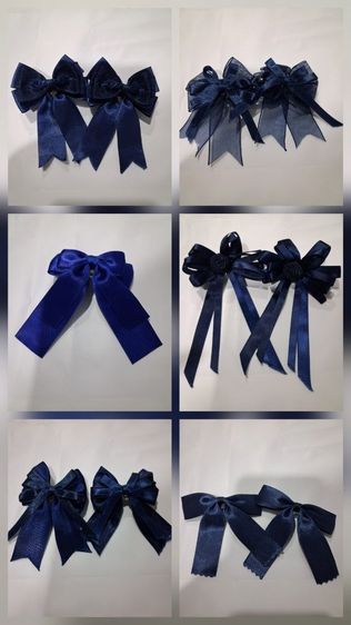 โบว์น้ำเงิน 6คู่