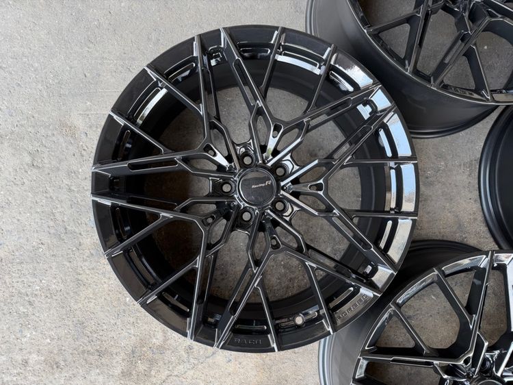 ล้อแม็กขอบ20 RACE FORGED รุ่นRF10 5รู112-114 กว้าง8.5 หลัง10 ออฟ30 หลัง40 งานไทย ล้อเบา สีดำเงา สภาพสวยมากๆ  รูปที่ 5