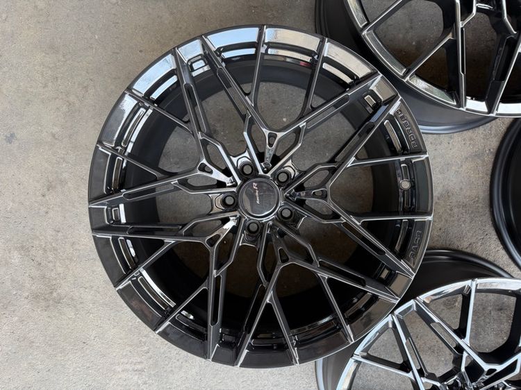 ล้อแม็กขอบ20 RACE FORGED รุ่นRF10 5รู112-114 กว้าง8.5 หลัง10 ออฟ30 หลัง40 งานไทย ล้อเบา สีดำเงา สภาพสวยมากๆ  รูปที่ 7