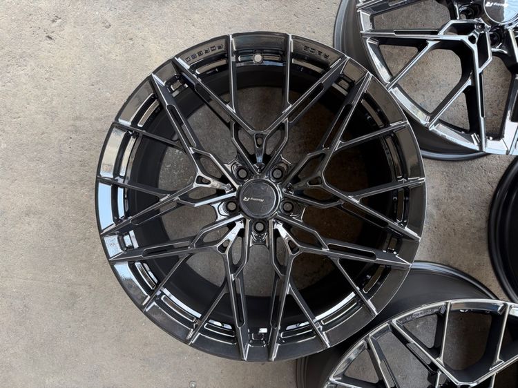 ล้อแม็กขอบ20 RACE FORGED รุ่นRF10 5รู112-114 กว้าง8.5 หลัง10 ออฟ30 หลัง40 งานไทย ล้อเบา สีดำเงา สภาพสวยมากๆ  รูปที่ 6