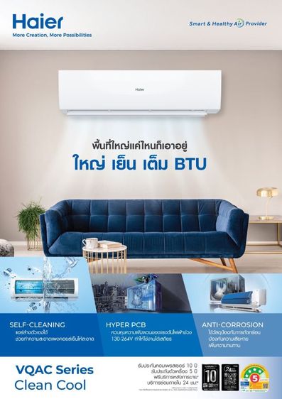 --- แอร์ใหม่ มือ1 ใหม่แกะกล่อง ---- พร้อมติดตั้ง ในกรุงเทพและปริมณฑล ฯ  ให้เราดูแลแอร์ ให้แอร์ดูแลคุณ รูปที่ 5