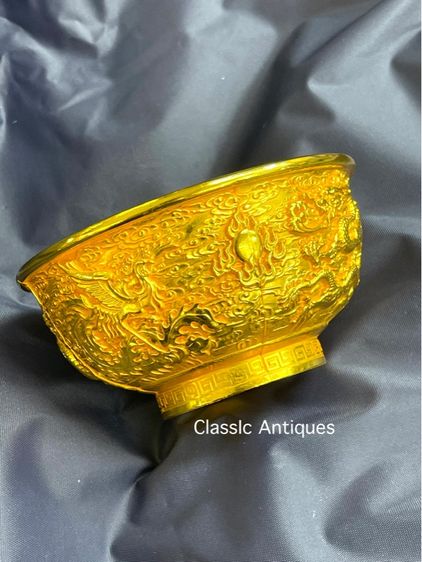 ถ้วยน้ำชา มังกร นกฟีนิกซ์ทอง A1