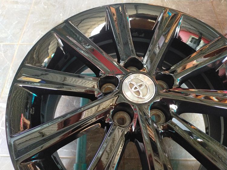 แม็กโตโยต้า ขอบ17 กว้าง7 et45 สีอบpowder coat ไม่ดุ้งไม่คดไม่แตกใส่ camry ได้ทุกรุ่น รูปที่ 5