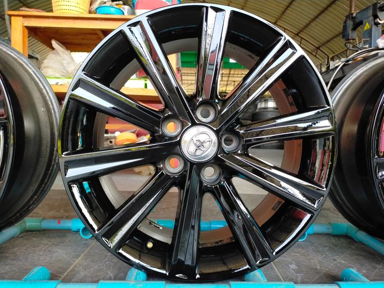 แม็กโตโยต้า ขอบ17 กว้าง7 et45 สีอบpowder coat ไม่ดุ้งไม่คดไม่แตกใส่ camry ได้ทุกรุ่น รูปที่ 3