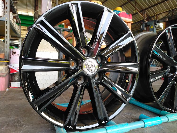 แม็กโตโยต้า ขอบ17 กว้าง7 et45 สีอบpowder coat ไม่ดุ้งไม่คดไม่แตกใส่ camry ได้ทุกรุ่น