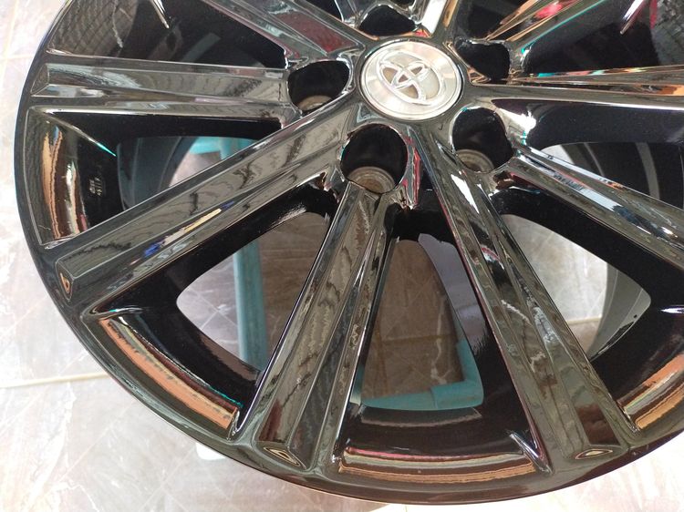 แม็กโตโยต้า ขอบ17 กว้าง7 et45 สีอบpowder coat ไม่ดุ้งไม่คดไม่แตกใส่ camry ได้ทุกรุ่น รูปที่ 7