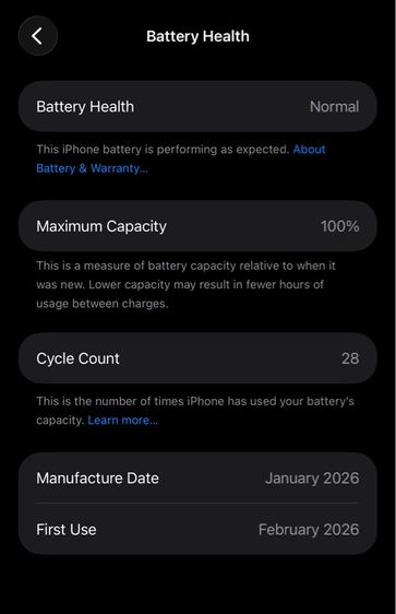 ไอโฟน iPhone 17 Pro Max ความจุ 256 GB สี Silver ขาวเครื่องใหม่มากๆ ไร้ตำหนิ ประกันเหลือยาว มือสอง ราคาถูก รูปที่ 12