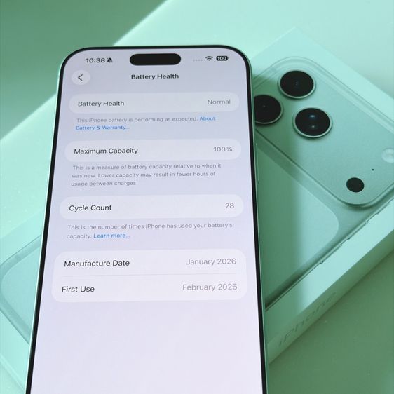 ไอโฟน iPhone 17 Pro Max ความจุ 256 GB สี Silver ขาวเครื่องใหม่มากๆ ไร้ตำหนิ ประกันเหลือยาว มือสอง ราคาถูก รูปที่ 4