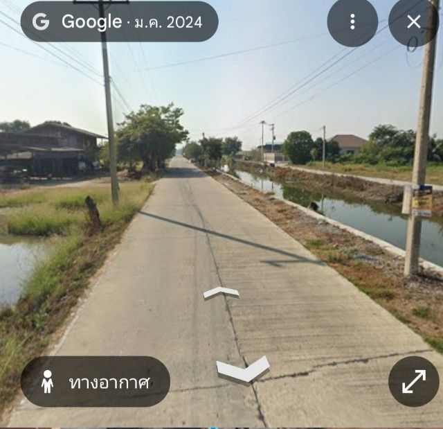 ที่ดิน บางเลน จ.นครปฐม. ใกล้ถนนหลัก บางเลน-ดอนตูม  ถนนผ่านหน้าที่ดิน มีลำคลอง รูปที่ 2