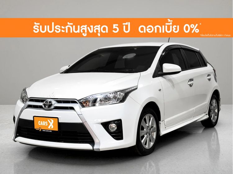 รถ Toyota Yaris 1.2 E สี ขาว
