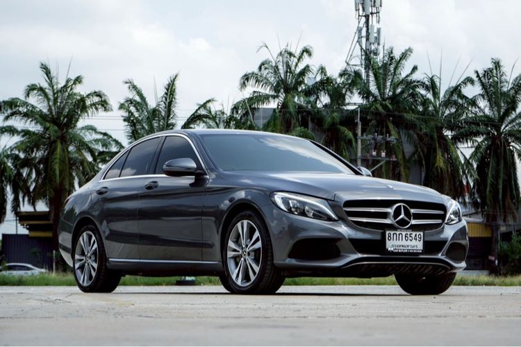 Mercedes-Benz C-Class 2018 C350 Sedan เบนซิน ไม่ติดแก๊ส เกียร์อัตโนมัติ เทา รูปที่ 2