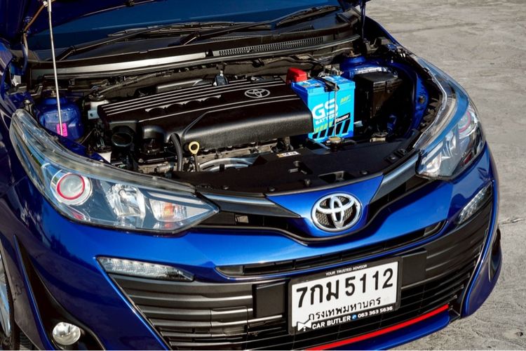 Toyota Yaris ATIV 2018 1.2 S Plus Sedan เบนซิน ไม่ติดแก๊ส เกียร์อัตโนมัติ น้ำเงิน รูปที่ 4