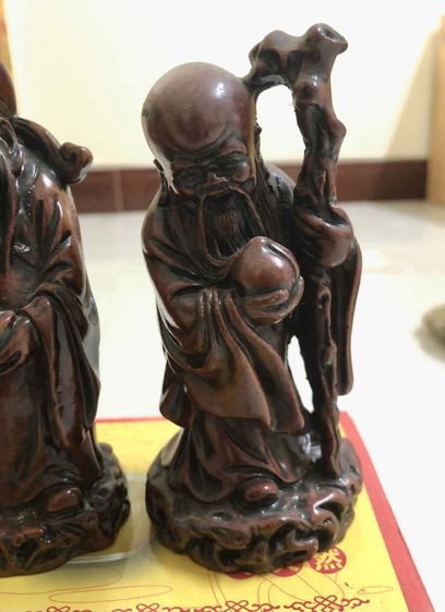 ฮกลกซิ่ว เป็นงานหล่อเรซิ่น องค์สูง 12 ซม. ซื้อมาจากประเทศฮ่องกง รูปที่ 5