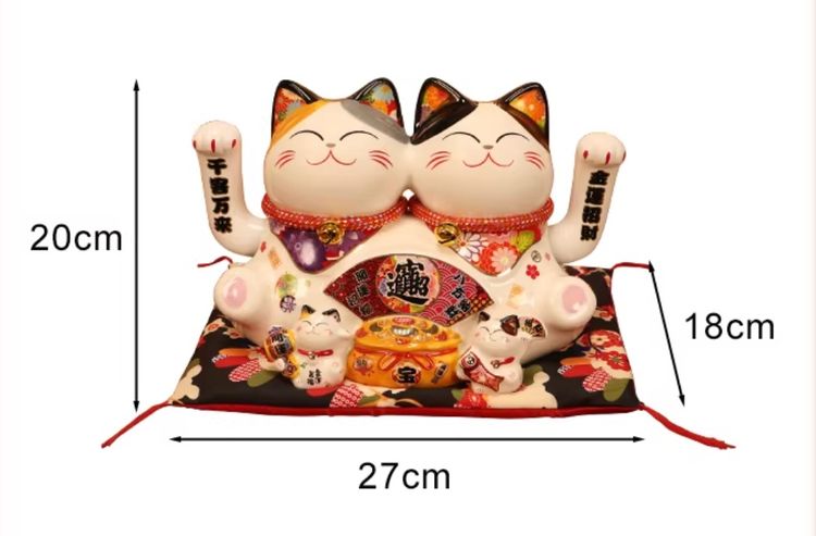 🐱💸 10 นิ้ว แมวกวักคู่ไฟฟ้า เรียกลูกค้า เรียกทรัพย์ เสริมความเฮงให้ร้านค้าและธุรกิจทุกวัน รูปที่ 5