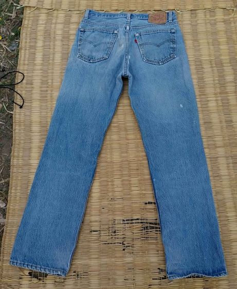 Levi's ยีนส์ M ฟ้า แขนยาว Levi,s 501 USA Tap R  ผ้าทรายรุ่นเก่า