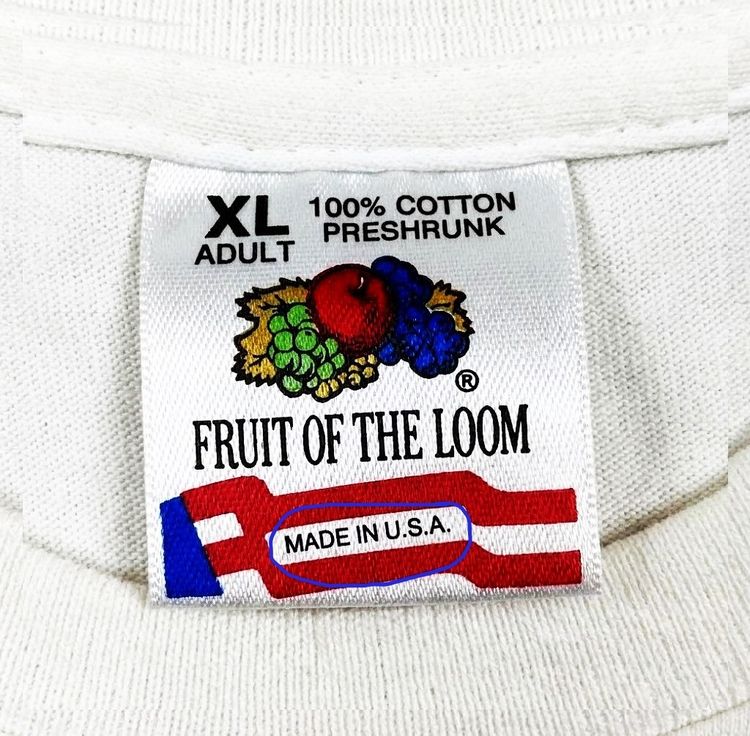 Fruit of the Loom Vintage 90s Tee St. Thomas Made in USA  รูปที่ 3