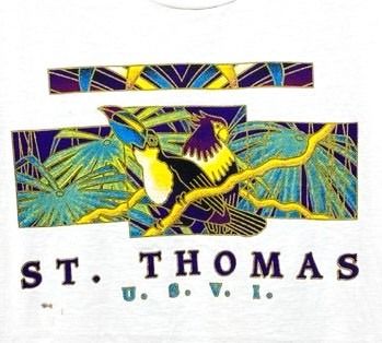 Fruit of the Loom Vintage 90s Tee St. Thomas Made in USA  รูปที่ 4