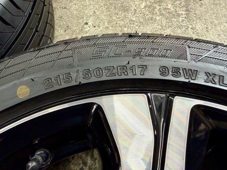 ล้อแม็ก HONDA CIVIC RS ขอบ 17” สีเดิมโรงงานรมดำ ยาง KINTO 215-50R17 ปี 24 ใช้งานน้อยตุ่มยังเห็นจางๆ รูปที่ 11