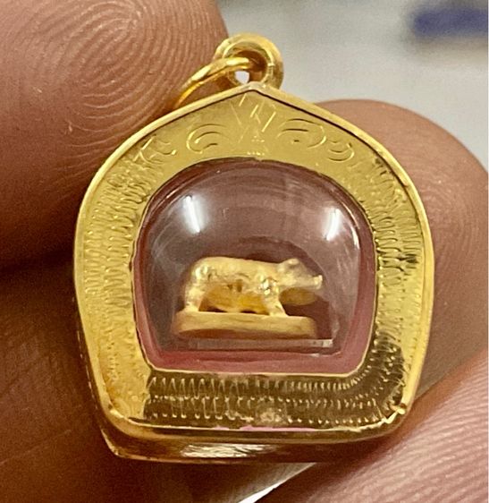 หมูทองจ๋วหลวงพ่อเปิ่น 2541 เลี่ยมทองแท้ รูปที่ 2