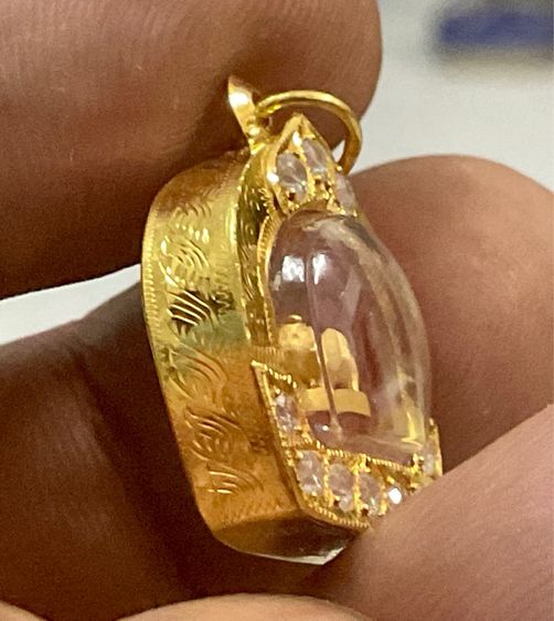 หมูทองจ๋วหลวงพ่อเปิ่น 2541 เลี่ยมทองแท้ รูปที่ 3