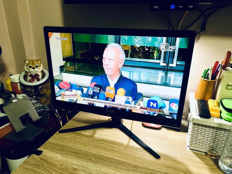 TV Sharp Aquos 24 นิ้ว สภาพสวย พร้อมขาตั้งปรับระดับได้ แบบจอคอม พร้อมรีโมท รูปที่ 4