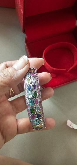 กำไลเงินฝังพลอย รูปที่ 7