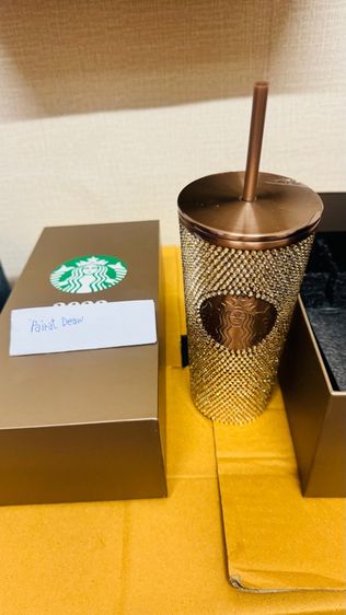 Starbucks Champagne Gold Bling Rhinestones Cold Cup 2023