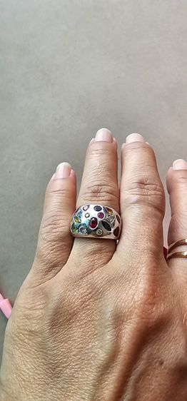 แหวนเงินฝังพลอย รูปที่ 5