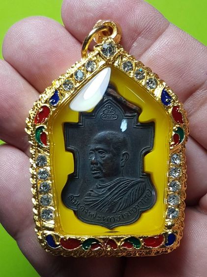 เหรียญพระพุทธโฆษาจารย์ วัดเขาบางทราย ปี2485 จ.ชลบุรี รุ่นเเรก สภาพสวยสมบูรณ์ หายาก พบน้อย  รูปที่ 8