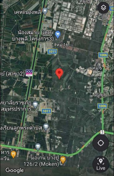 ใช่ ขายที่ดิน สุวรรณภูมิ 51 ไร่ ไร่ละ 5ล้าน ตรว.ละ 12,500 บ. ที่สวย ใกล้สนามบิน รูปที่ 2