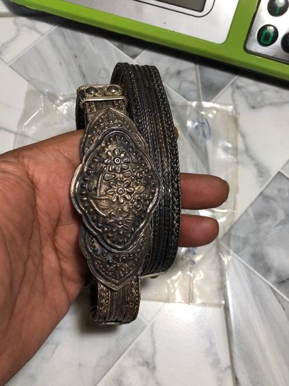 เข็มขัดเงินแท้