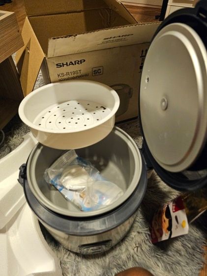 หม้อหุงข้าว 1.8 ลิตร SHARP เคลือบโพลีฟลอน รุ่น KS-R19ST  รูปที่ 2