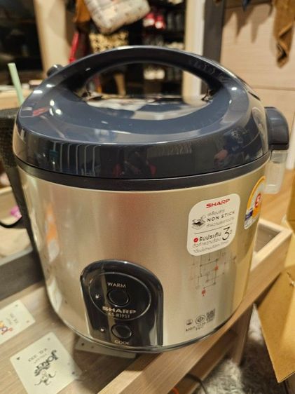 หม้อหุงข้าว 1.8 ลิตร SHARP เคลือบโพลีฟลอน รุ่น KS-R19ST 
