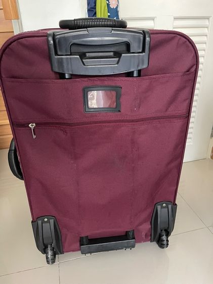 แดง ผ้าใบ กระเป๋าเดินทาง ขนาด 28 นิ้ว