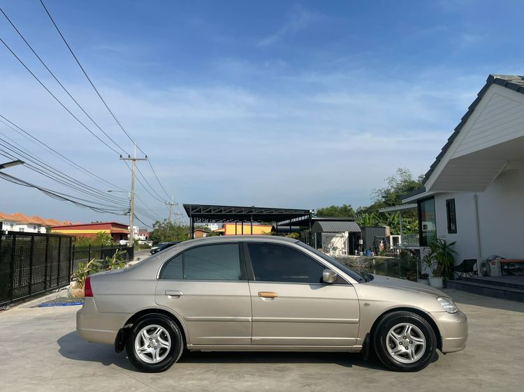 Honda Civic 2001 1.7 EXi Sedan เบนซิน ไม่ติดแก๊ส เกียร์อัตโนมัติ บรอนซ์ทอง รูปที่ 4