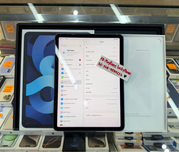 มีระบบผ่อน แบต100iPad Air4 ความจุ 256GB WiFi สีฟ้า เครื่องสวย  รูปที่ 8