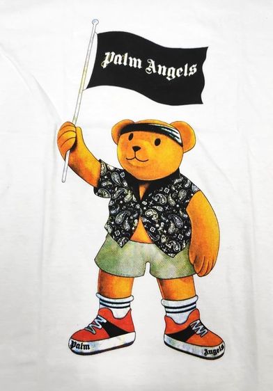 Palm Angels Pirate Teddy Bear Graphic T-shirt White รูปที่ 3