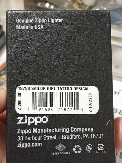 zippo รุ่น 49789 ของใหม่ไม่ผ่านการใช้งานรับประกันของแท้ รูปที่ 3