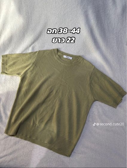 เสื้อไหมพรมแขนสั้น งานเกาหลี รูปที่ 8